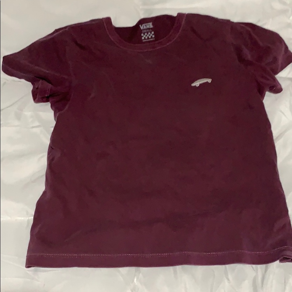 Vans plum colored women’s tee size small